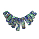 Chapelets de perles de pierres précieuses synthétiques(G-S326-006)-1