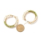 Glass Beads Braided Big Hoop Earrings(EJEW-JE04848-03)-4
