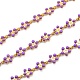 Golden Brass Enamel Link Chain(CHC-H103-08I-G)-1