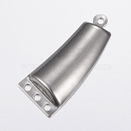 304 Stainless Steel Chandelier Components Links, Trapezoid, Stainless Steel Color, 43x18x4.5mm, Hole: 2.5mm(STAS-G172-70P)