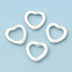 Alloy Bead Frame, Cadmium Free & Nickel Free & Lead Free, Heart, Matte Silver Color, 13.5x14x2mm, Hole: 1mm(FIND-A032-05MS)