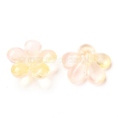 Transparent Baking Painted Glass Bead Caps(X-GLAA-A002-03)-3