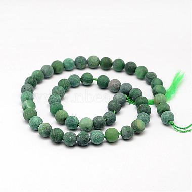 Natural African Jade Round Bead Strands(G-O151-04-8mm)-2