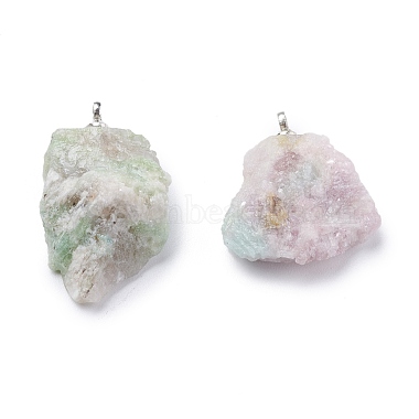 Natural Green Tourmaline Pendants(G-I295-01P-02)-2