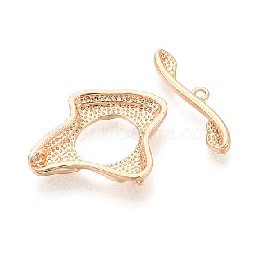 6Pcs Brass Toggle Clasps(KK-T073-43G)-4