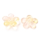 Transparent Baking Painted Glass Bead Caps(X-GLAA-A002-03)-3