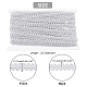 отделка блестящим плетеным кружевом из полиэстера(OCOR-WH0079-24B)-2