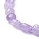 Natural Amethyst Chip Beads Stretch Bracelet(BJEW-JB07115)-4