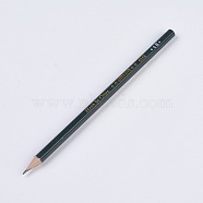 Graphite Sketching Pencils, Professional Pencil for Drawing, Dark Slate Gray, 178x7mm, head: 2.9mm, 12pcs/box(TOOL-WH0033-4B)