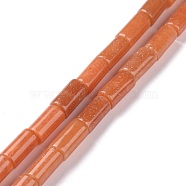 Natural Red Aventurine Beads Strands, Column, 12x6mm, Hole: 1mm, about 33pcs/strand, 15.35''(39cm)(X-G-P469-17)