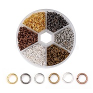 2300 pcs 6 Color Iron Open Jump Rings, Metal Connectors for DIY Jewelry Crafting and Keychain Accessories, Mixed Color, 21 Gauge, 5x0.7mm, Inner Diameter: 3.6mm, about 2300pcs/box(IFIN-X0025-5mm-NF-B)