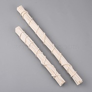 AHADEMAKER 2 Rolls 2 Style Handmade Rattan Stick Indonesian Door Decoration Accessories, Wall Decorations, Fit for Artificial Flower Base, Antique White, 260~360x2mm, 1 roll/style(DIY-GA0003-42)