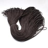 Polyester & Spandex Cord Ropes, 16-Ply, Coconut Brown, 2mm, about 109.36 yards(100m)/bundle(RCP-R007-345)