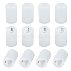 12Pcs Self Adhesive Silicone Furniture Corner Guards, Corner Protector, Column, Clear, 28.5x18mm, Hole: 3mm, Inner Diameter: 17.5mm(DIY-OC0014-04)