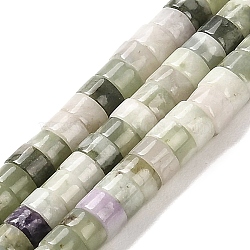 Natural Peace Jade Beads Strands, Disc, Heishi Beads, 4x2~2.5mm, Hole: 1mm, about 154~156pcs/strand, 14.84~15.04''(37.7~38.2cm)(G-R437-06)