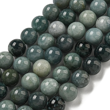 Natural Myanmar Jadeite Beads Strands, Round, 8.5mm, Hole: 0.6~0.8mm, about 46~49pcs/strand, 15.51~15.75''(39.4~40cm)