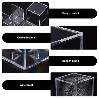 Square Transparent Acrylic Golf Ball Display Case(AJEW-WH0323-05B)-4
