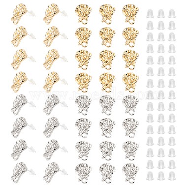 dicosmetic 40pcs 2 résultats de boucles d'oreilles en alliage de couleur(FIND-DC0002-19)-1