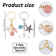 4Pcs 2 Style Alloy Keychain(KEYC-FH00072)-2