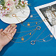 4Pcs 2 Colors Alloy Boot Strap Chains(HJEW-DR00130)-3