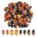 70Pcs 4 Styles Acorn Foam Artificial Fruit Model, Simulation Oranges, Home Kitchen Cabinet Decoration, Mixed Color, 33~37x17.5~20mm(DJEW-DR0001-12)