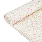 Flower Pattern Cotton Fabric, Clothing Accessories, Pearl Pink, 3000x1300~1350x0.5mm(DIY-WH0504-985A)