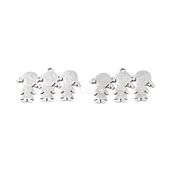 Non-Tarnish 201 Stainless Steel Pendants, Girl, Stainless Steel Color, 16x27x1mm, Hole: 1.4mm(STAS-N091-154P)