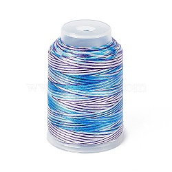 3-Ply Segment Dyed Nylon Thread Cord, DIY Material for Jewelry Making, Dodger Blue, 0.3mm, about 546.81 Yards(500m)/Roll(NWIR-F011-01I)