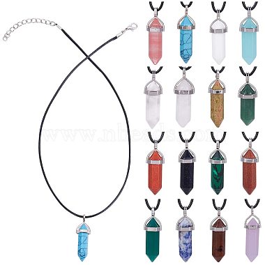 Mixed Color Mixed Material Necklaces