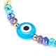 Lampwork Evil Eye & Glass Beaded Bracelet(BJEW-JB08367-07)-4