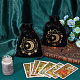 2Pcs Moon Printed Velvet Drawstring Storage Bags for Tarot Card(ABAG-CN0001-79B)-4