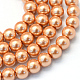 Chapelets de perle en verre peint de cuisson(HY-Q003-3mm-33)-1