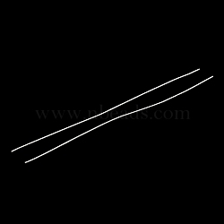 Rack Plating Copper French Wire, Gimp Wire, for DIY Accessories Jewelry Making, Silver, 200x1.6mm(X-KK-K247-01P)