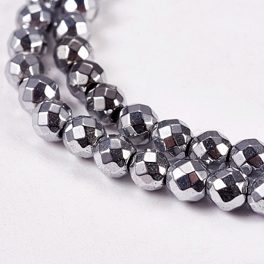 Electroplate Non-magnetic Synthetic Hematite Beads Strands(G-J169B-4mm-02)-3