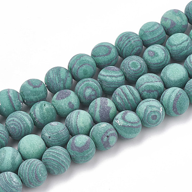 6mm Round Malachite Beads
