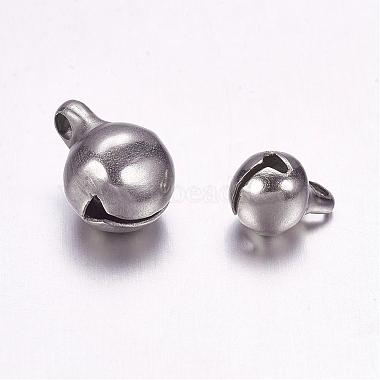 304 Stainless Steel Bell Charms(STAS-F117-07P-8mm)-2