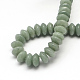 Rondelle Natural Green Aventurine Beads Strands(G-R309-17)-2