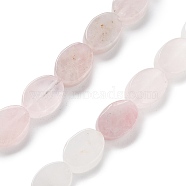 Natural Rose Quartz Beads Strands, Oval, 14x10x5mm, Hole: 0.5mm, about 28pcs/strand, 15.55''(39.5cm)(G-P559-B13-01)