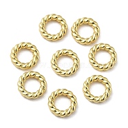 Alloy Linking Rings, Twisted, Golden, Ring, 6x1.4mm, Inner Diameter: 3.3mm(PALLOY-F737-01A-G)