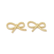 Rack Plating Alloy Linking Rings, Bowknot, Golden, 8.5x15x2mm(PALLOY-H142-03G)