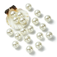 ABS Plastic Imitation Pearl Round Beads, White, 16mm, Hole: 2mm(MACR-YW0002-16mm-82)