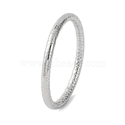 304 Stainless Steel Bangles for Women, Stainless Steel Color, Inner Diameter: 2-1/2 inch(6.2cm)(BJEW-B104-29P)