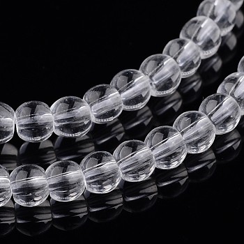 Round Glass Bead Strands, Clear, 3mm, Hole: 1mm, about 99pcs/strand, 11.8 inch