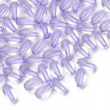 Lilac Oval Acrylic Beads