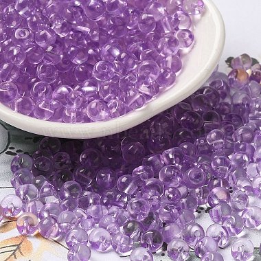 Purple Round Acrylic Beads