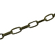 Iron Paperclip Chains(CH-R025-10x5mm-AB-NF)-1
