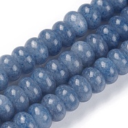 Natural Blue Aventurine Beads Strands, Rondelle, 8~8.5x4.5~5mm, Hole: 1mm, about 80pcs/strand, 15.5 inch(39.5cm)(G-F642-05)