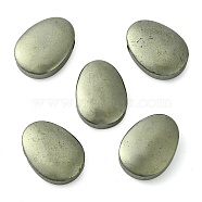 Natural Pyrite Beads, Pear, Top Drilled, 30x22x10.5~11mm, Hole: 3mm(G-D067-04)