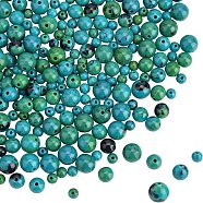 Olycraft 6 Strands 3 Style Synthetic Chrysocolla Beads Strands, Round, 4mm/6mm/8mm, Hole: 0.5~1mm, 2strands/style(G-OC0002-78)