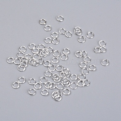 Iron Open Jump Rings, Round, Silver, 5x0.6mm, 22 Gauge, Inner Diameter: 3mm, 200~230Pcs/Set(IFIN-WH0058-13B-S)
